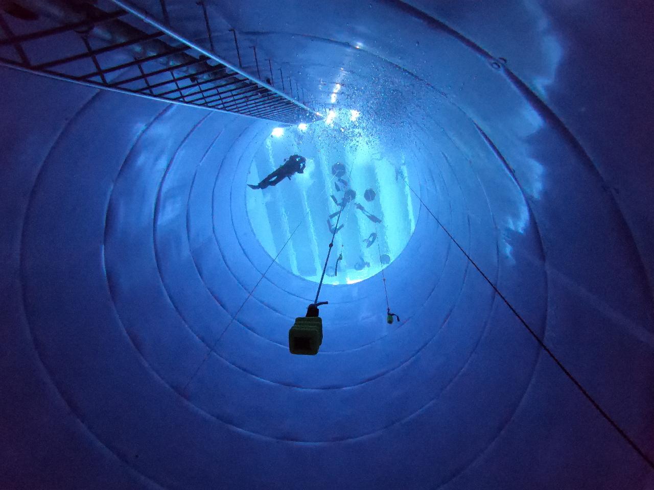 추운 겨울엔 역시 수영장이죠.